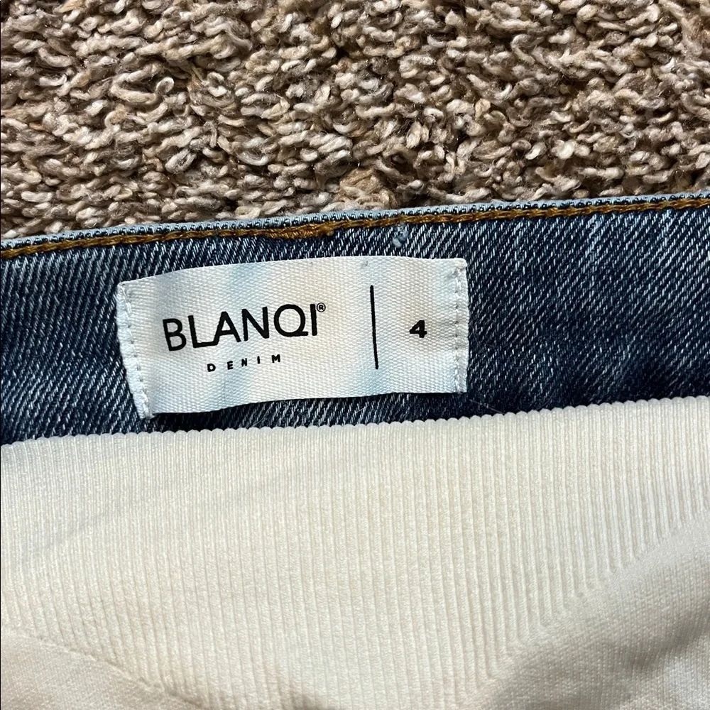 BLANQI Women’s Blue Denim‎ Light Wash Ankle Maternity Jeans Size 4